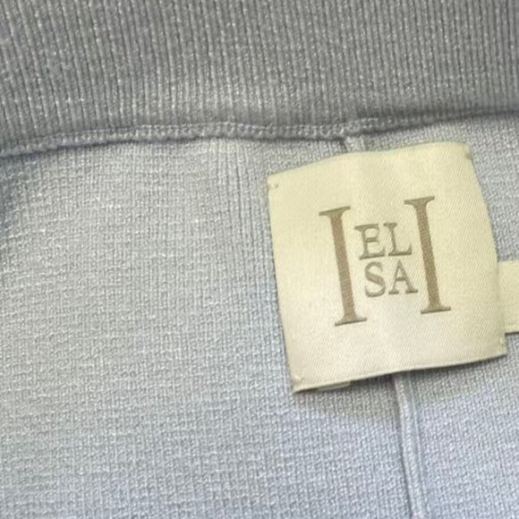 Light Blue Knit Waist-cinching Two-Piece Set French Romance Meets Soft Texture - Picture 13 of 13